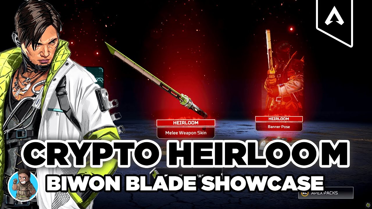 Crypto Heirloom Gameplay! All Rare Animations Showcase - Warriors Collection Event Apex Legends