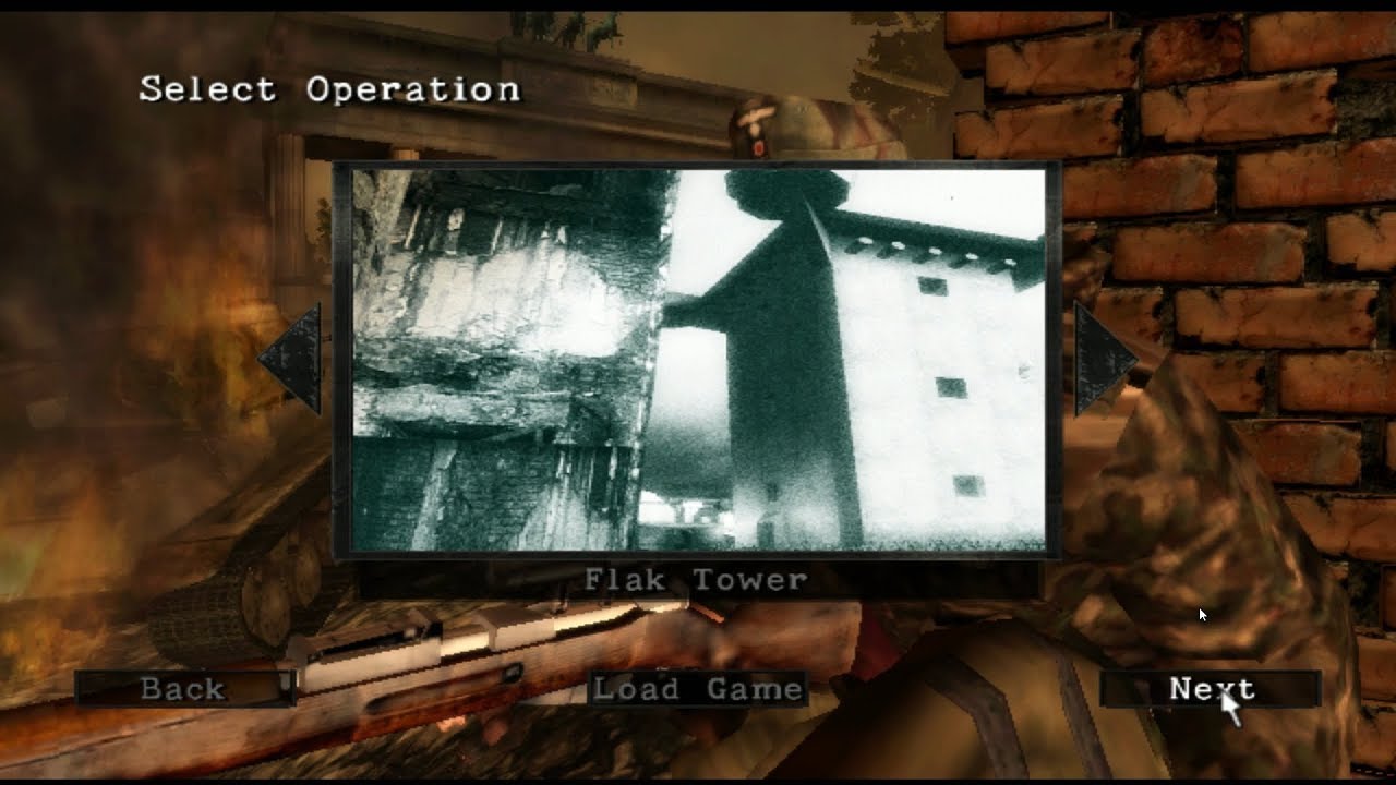 Sniper Elite - Nintendo Wii - Flak Tower - Walkthrough - Cadet