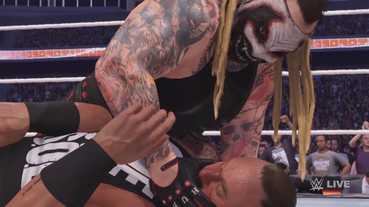 WWE 2K25 The Fiend Bray Wyatt Vs Braun Strowman Universal Title Falls Count Anywhere Match