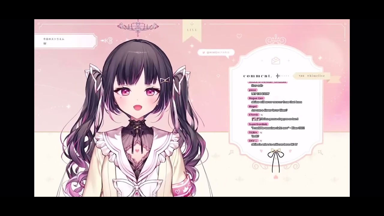 Rie on wearing a diaper