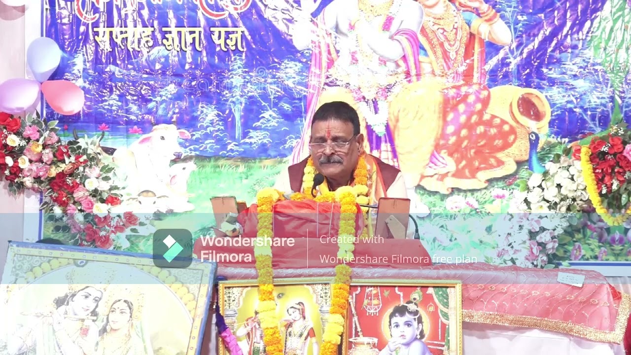 श्रीमद्भागवत कथा दि-6भा-1-कथा अहंकार रहित होकर क्यों सुननी चाहिए-अल्लीपुर, सुल्तानपुर(UP)