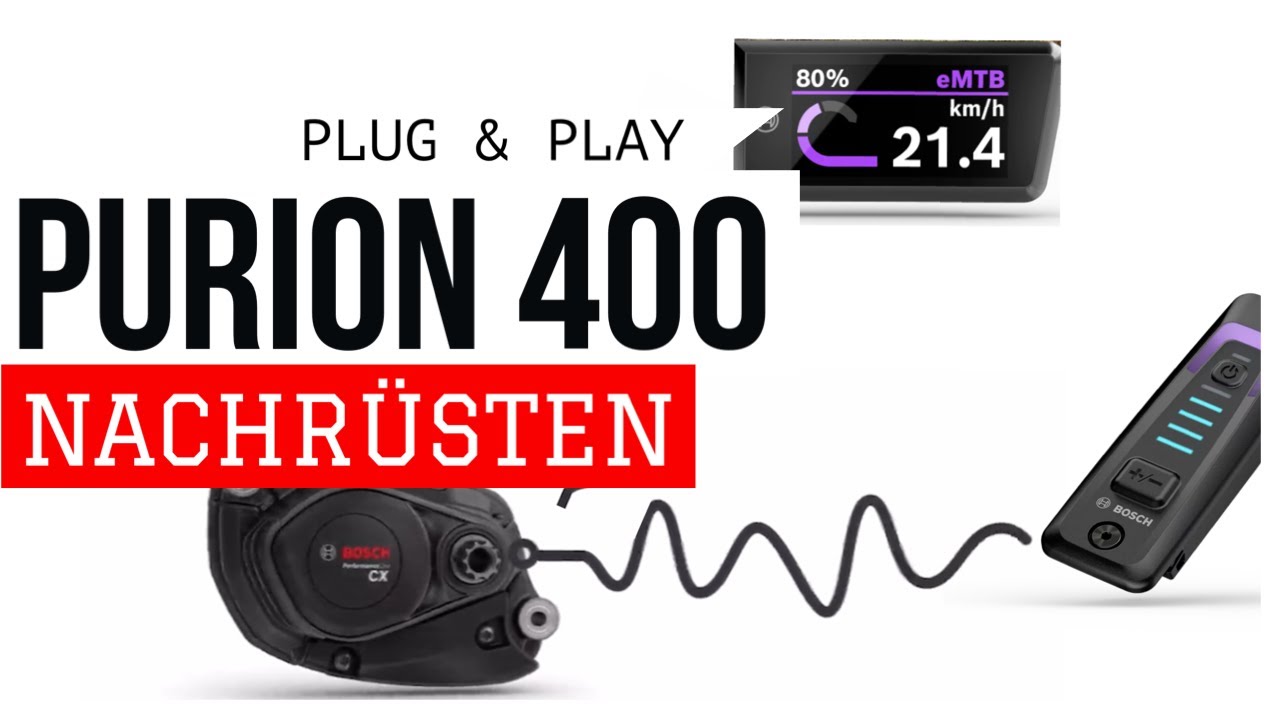 🔧 DIY : BOSCH Purion 400 Farbdisplay (oder auch Kiox) EINFACH 🔥 nachrüsten !