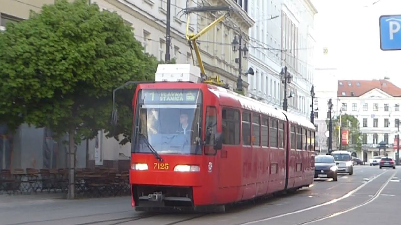 Tram MHD ride in Bratislava (Jazda električkou MHD v Bratislave) Linka 1 #1