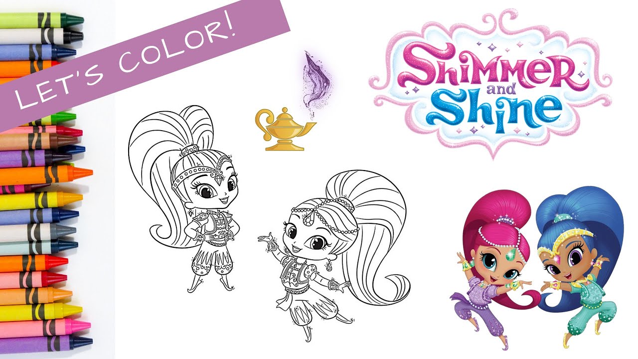 Coloring | Shimmer | Shine | Genies | Shimmer and Shine | Nickelodeon