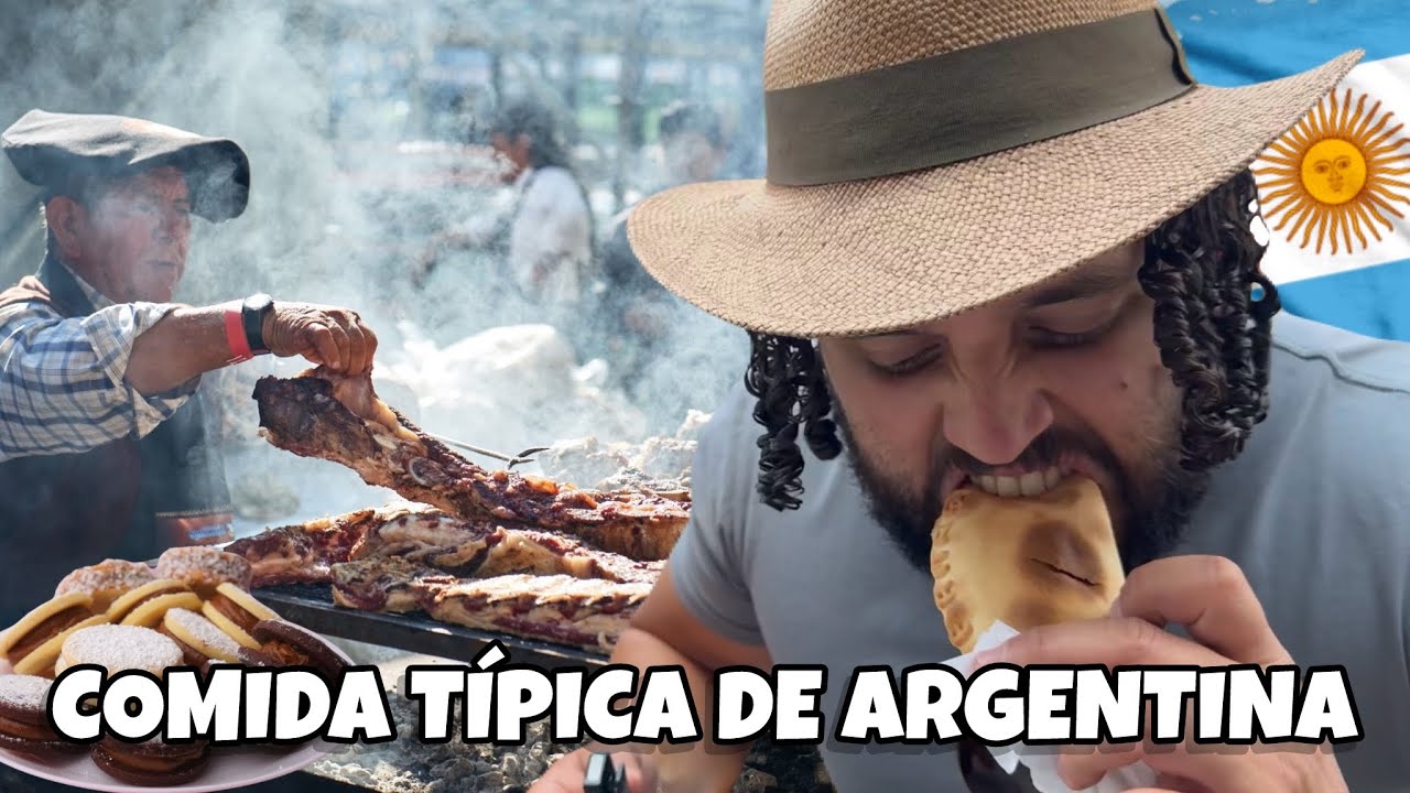 PROBANDO COMIDA CALLEJERA EN ARGENTINA🥩| La tierra del asado y el dulce de leche🤤
