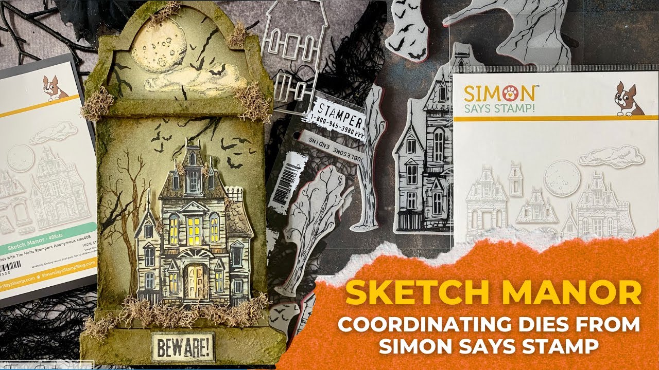 Beware! - Sketch Manor Coordinating Dies
