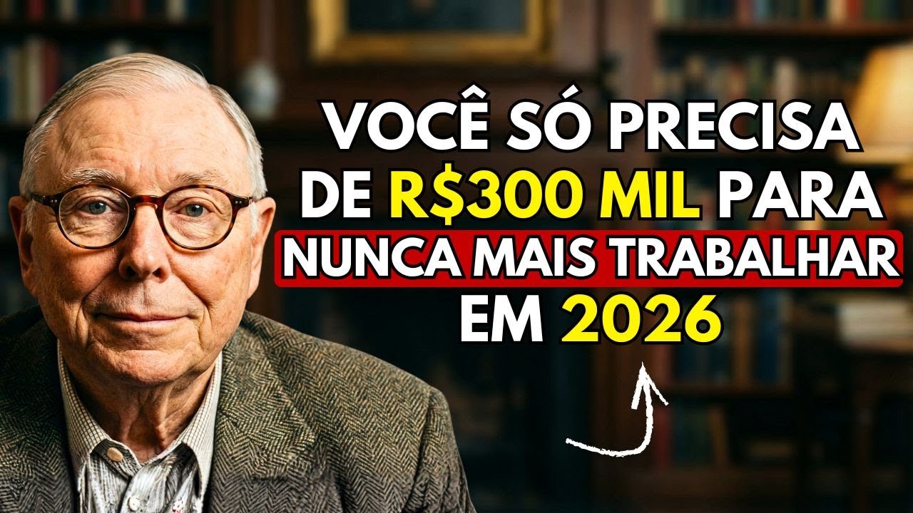 Charlie Munger  R$300 mil são suficientes para nunca mais trabalhar veja como