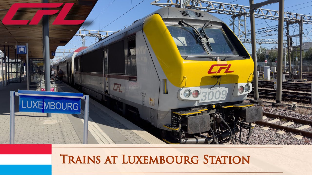 Trains at Gare de Luxembourg (Luxembourg Station) 07/09/2023