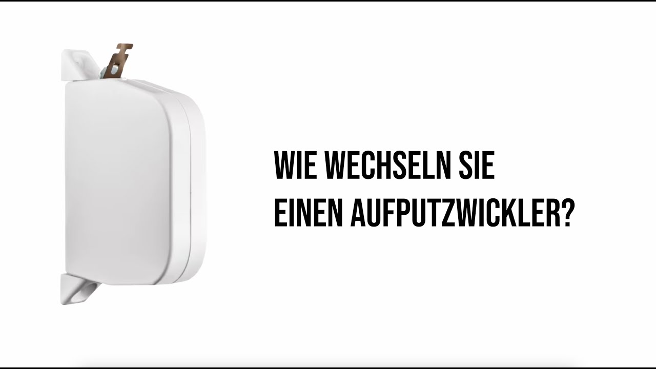 Aufputz Gurtwickler selbst wechseln Schritt f&uuml;r Schritt Anleitung DIY
