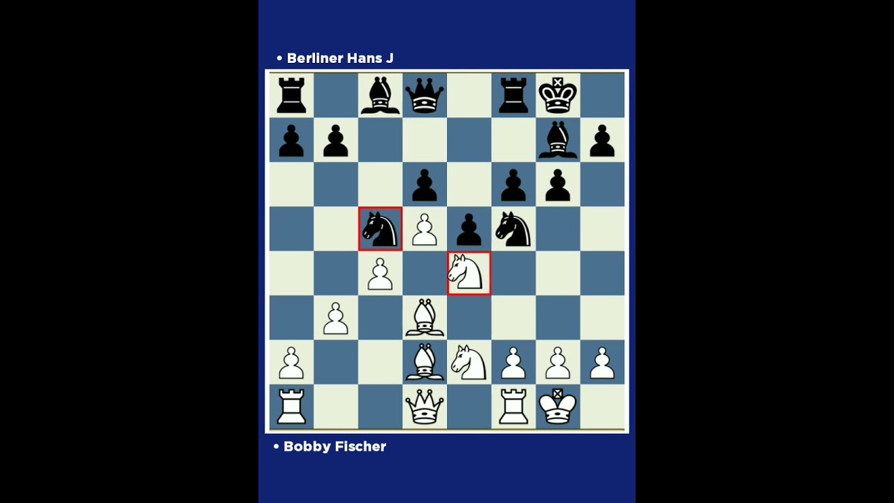 Bobby Fischer vs Berliner Hans J □ Ch USA New York (USA), 1960.