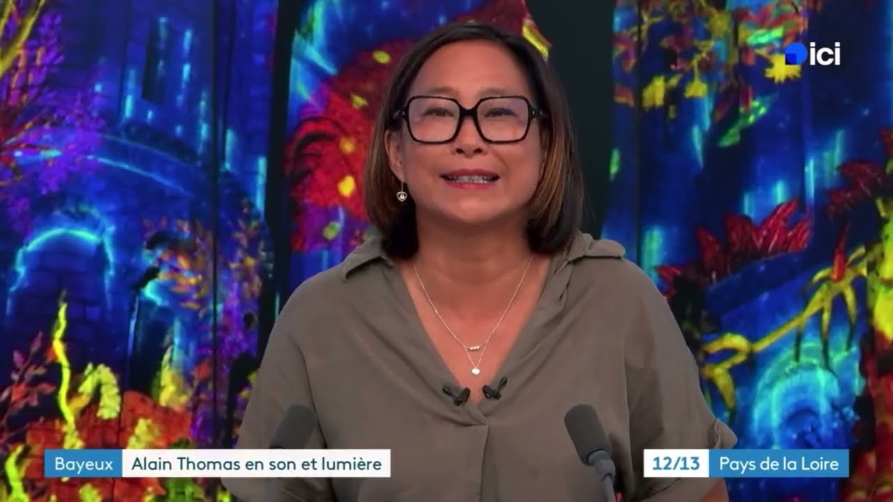 JT 12/13 France 3 Pays de la Loire | Spectacle son et lumière Alain Thomas | Cathédrale de Bayeux