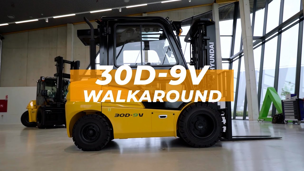 Walkaround of the New Stage V 30D-9V Diesel Forklift | Hyundai Material Handling