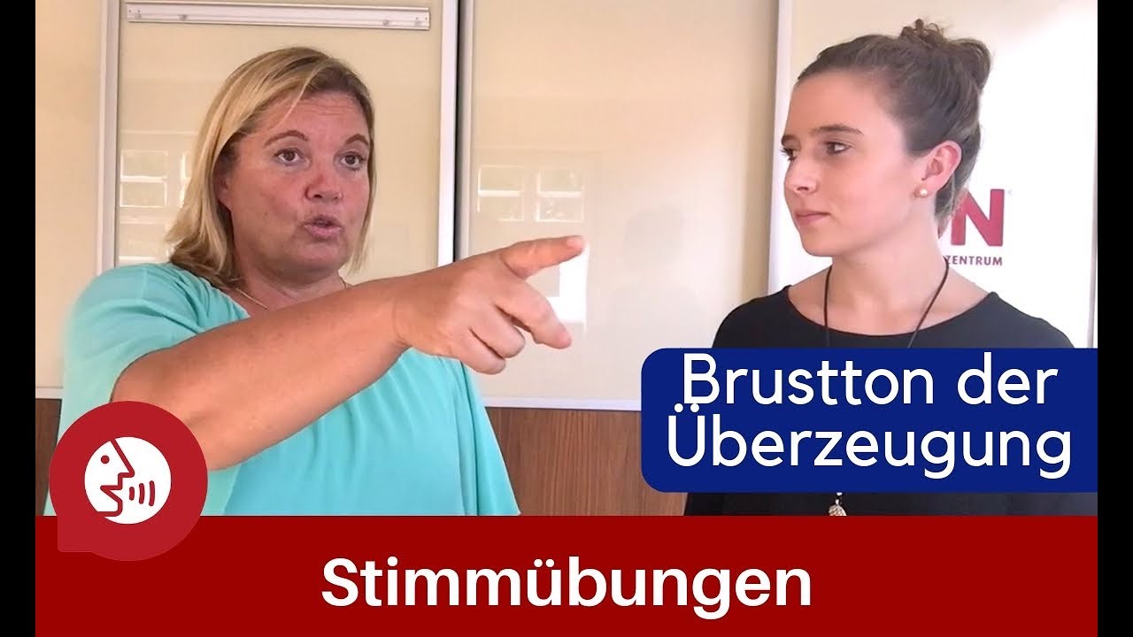 Stimmtraining - Stimmübungen für den Brustton der Überzeugung