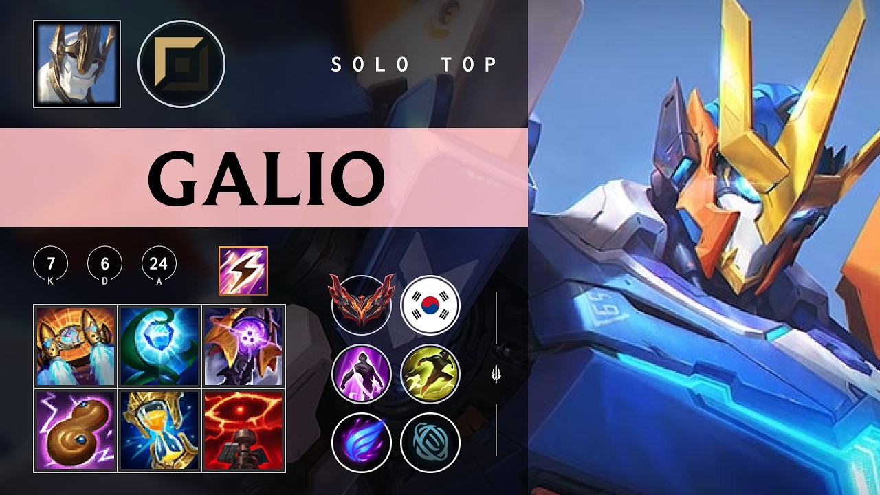 Galio Top vs Sion - KR Grandmaster Patch 26.06