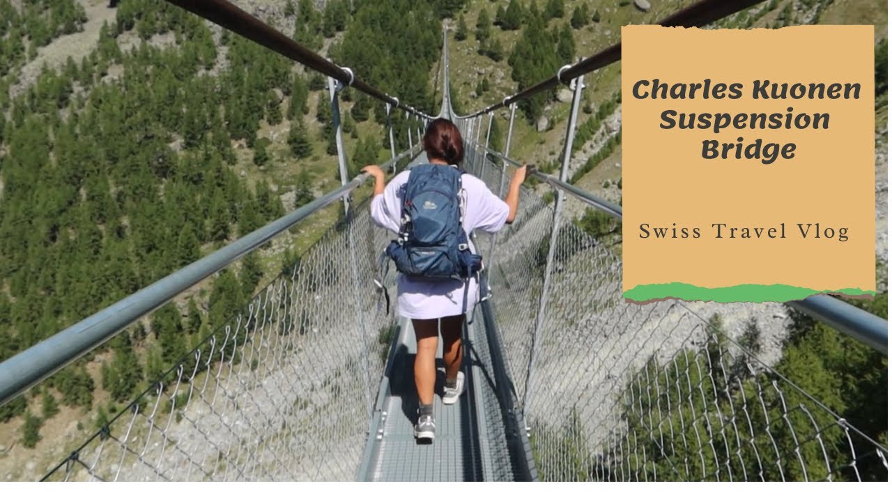Walking on the third longest hanging bridge in the world! Randa-Zermatt-Switzerland|Travel Vlog
