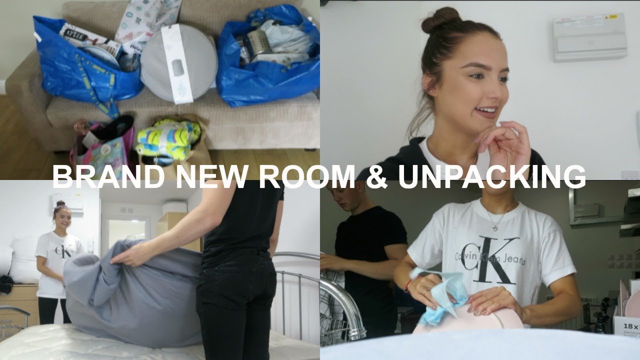 Moving VLOG 1 (UNI/STUDENT FLAT)- BRAND NEW ROOM & UNPACKING | Adina May