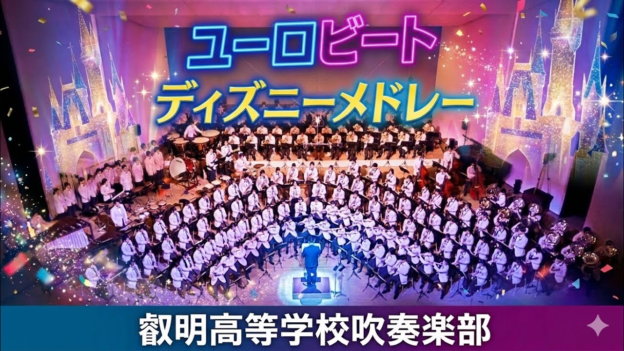 ユーロビートディズニーメドレー　叡明高等学校吹奏楽部