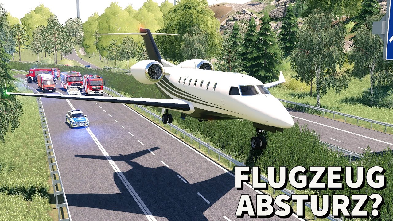 LS19 - Notlandung auf der Autobahn! Kommt es zum Unfall? [1|7] Feuerwehr Einsatz Woche