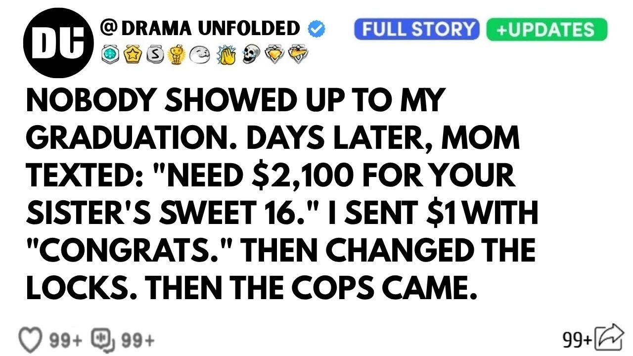 My Parents Ghosted My Graduation, Demanded $2,100 — Then Called The Cops When I Said No