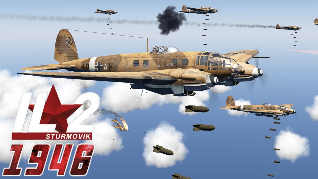 He-111 Formation attacked by RAF fighters (Zonk mod showcase)