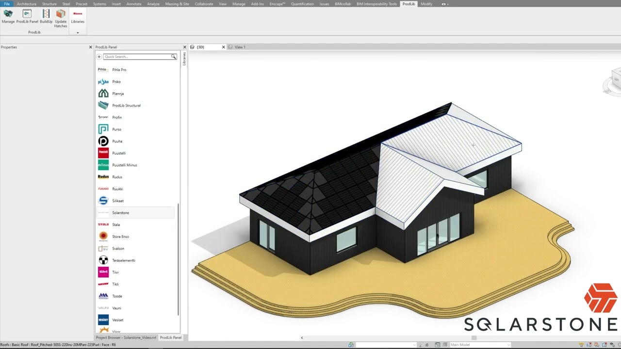 Solarstone Solar Roof Placer for Autodesk Revit