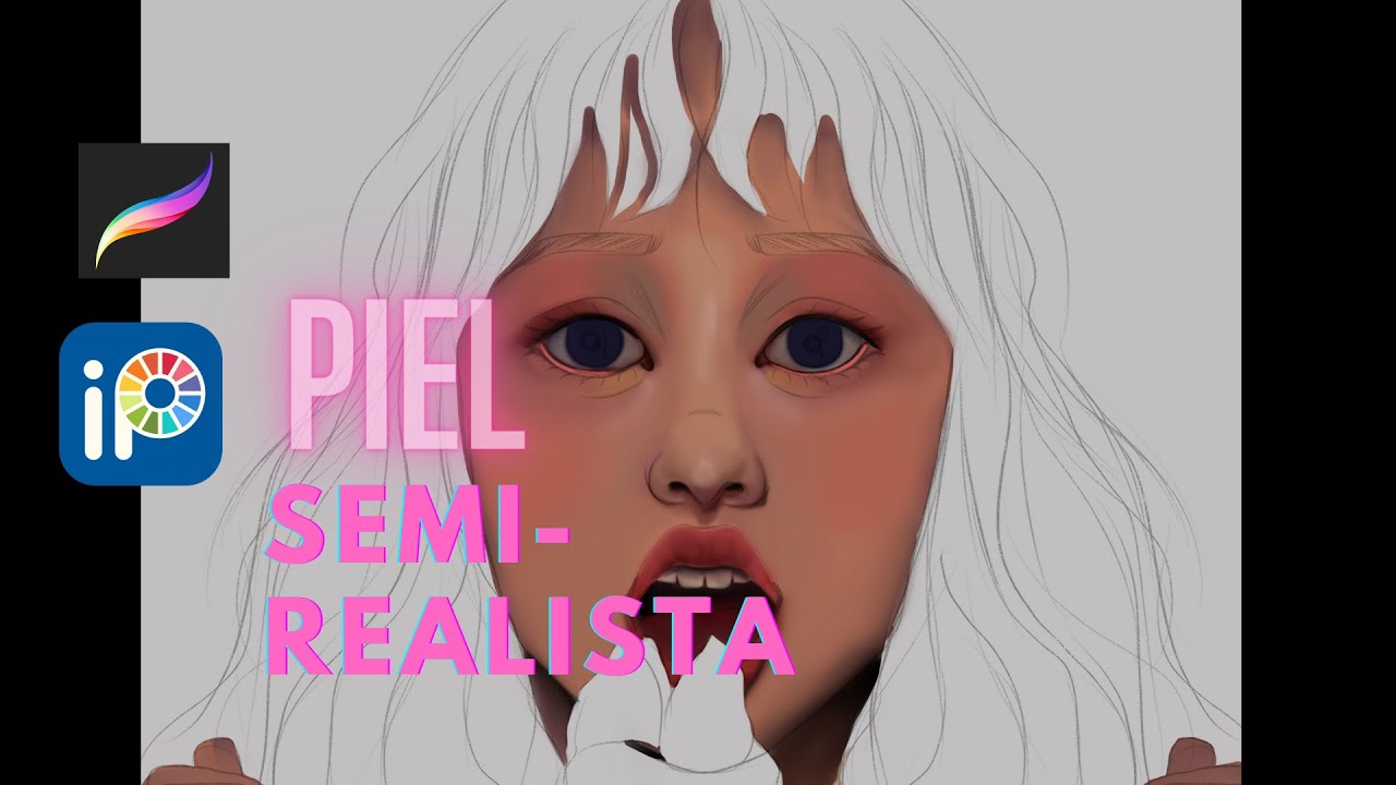 COMO DIBUJAR PIEL SEMI-REALISTA,  CON PROCREATE E IBISPAIN