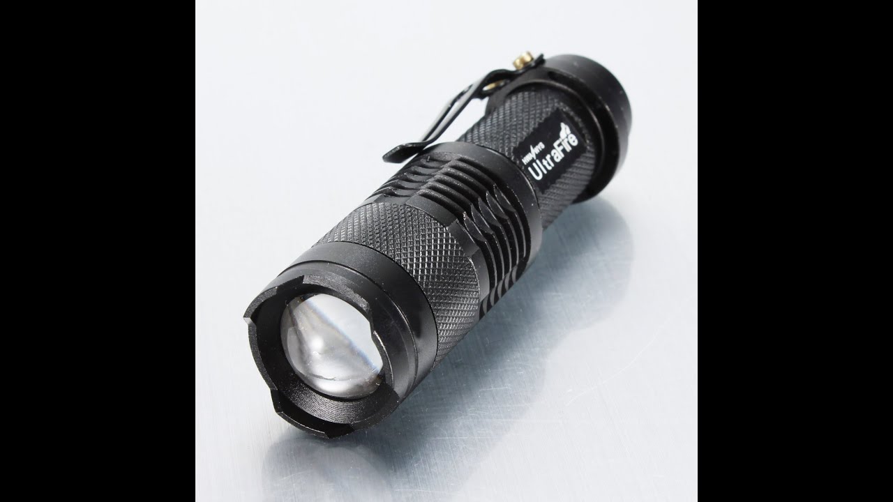 Mini Cree Led Q5 Ultrafire Flashlight Torch Adjustable Focus Zoom Light Lamp Thorough Review Part #1