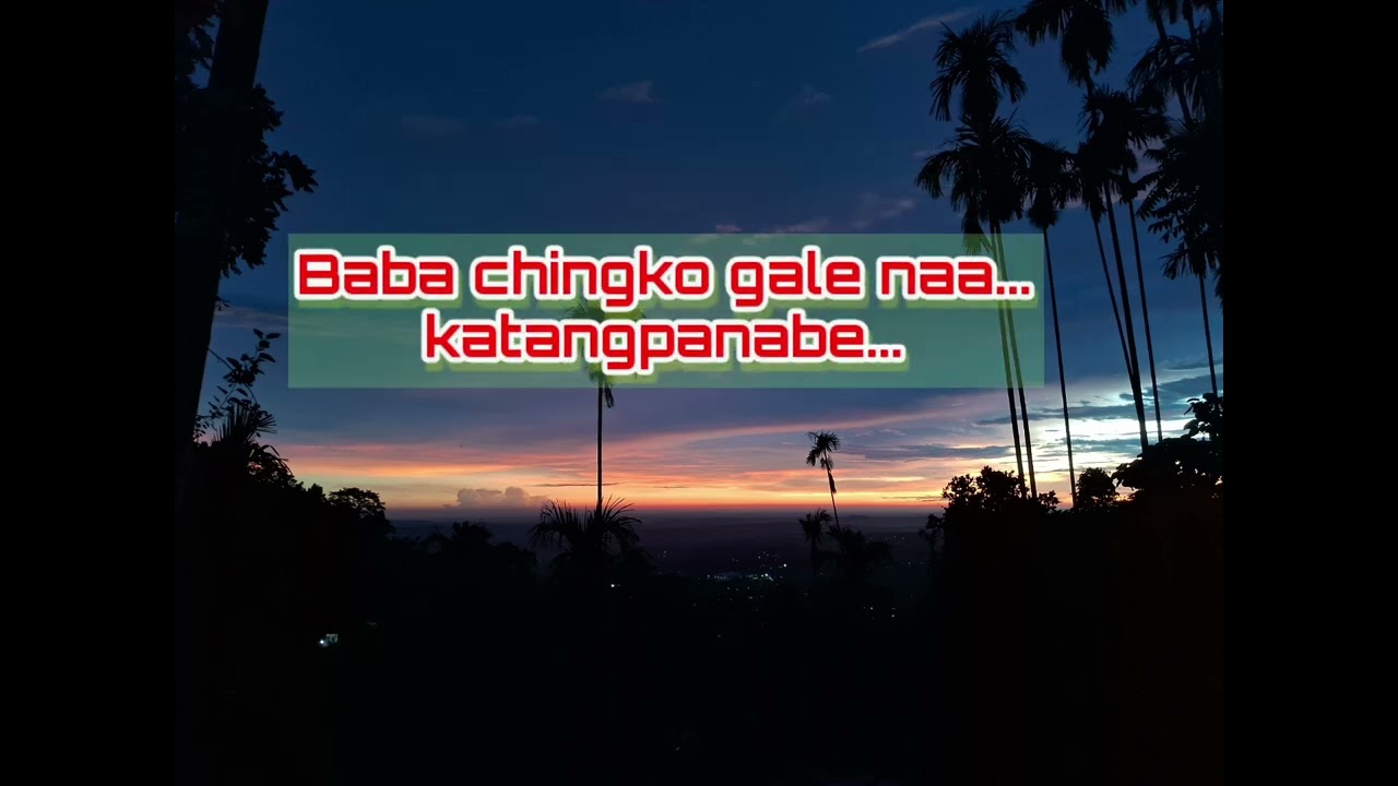 Wate rebanasio karaoke Garo song Lucas marak