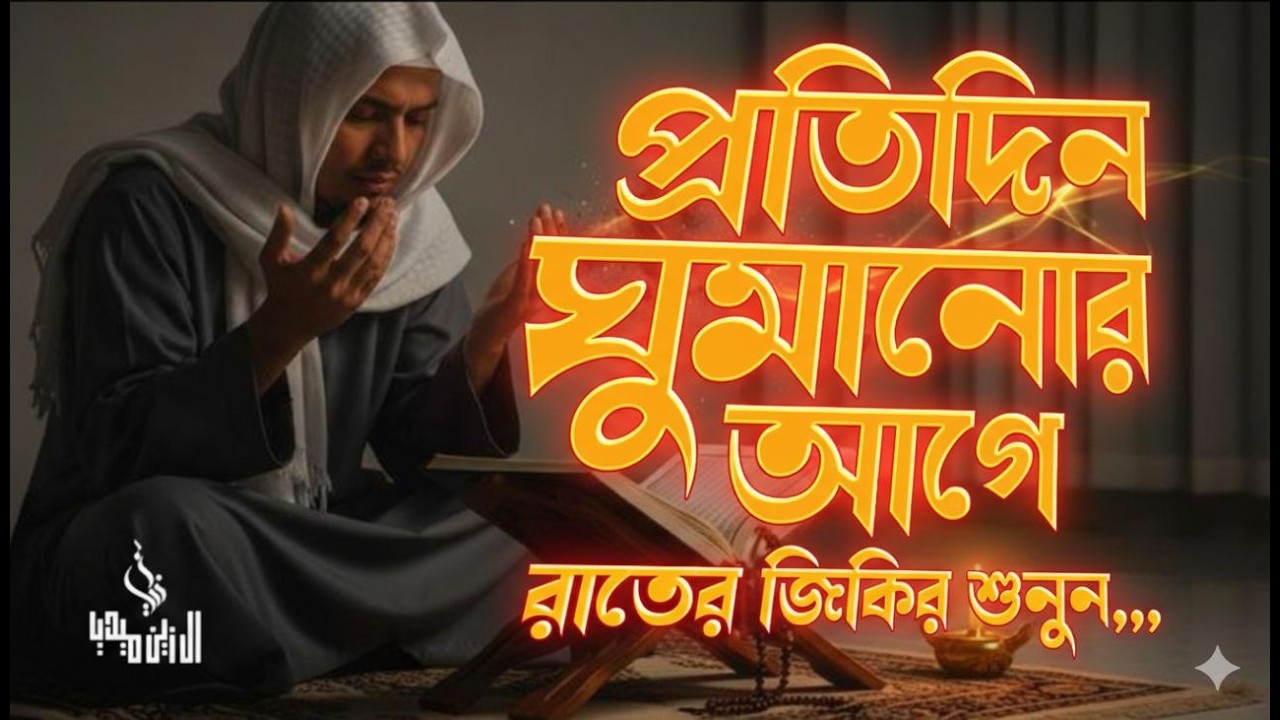 রাতের জিকির After Sleep Dua । اذكار المساء Adhkar Al-Nowm Al Zain Media