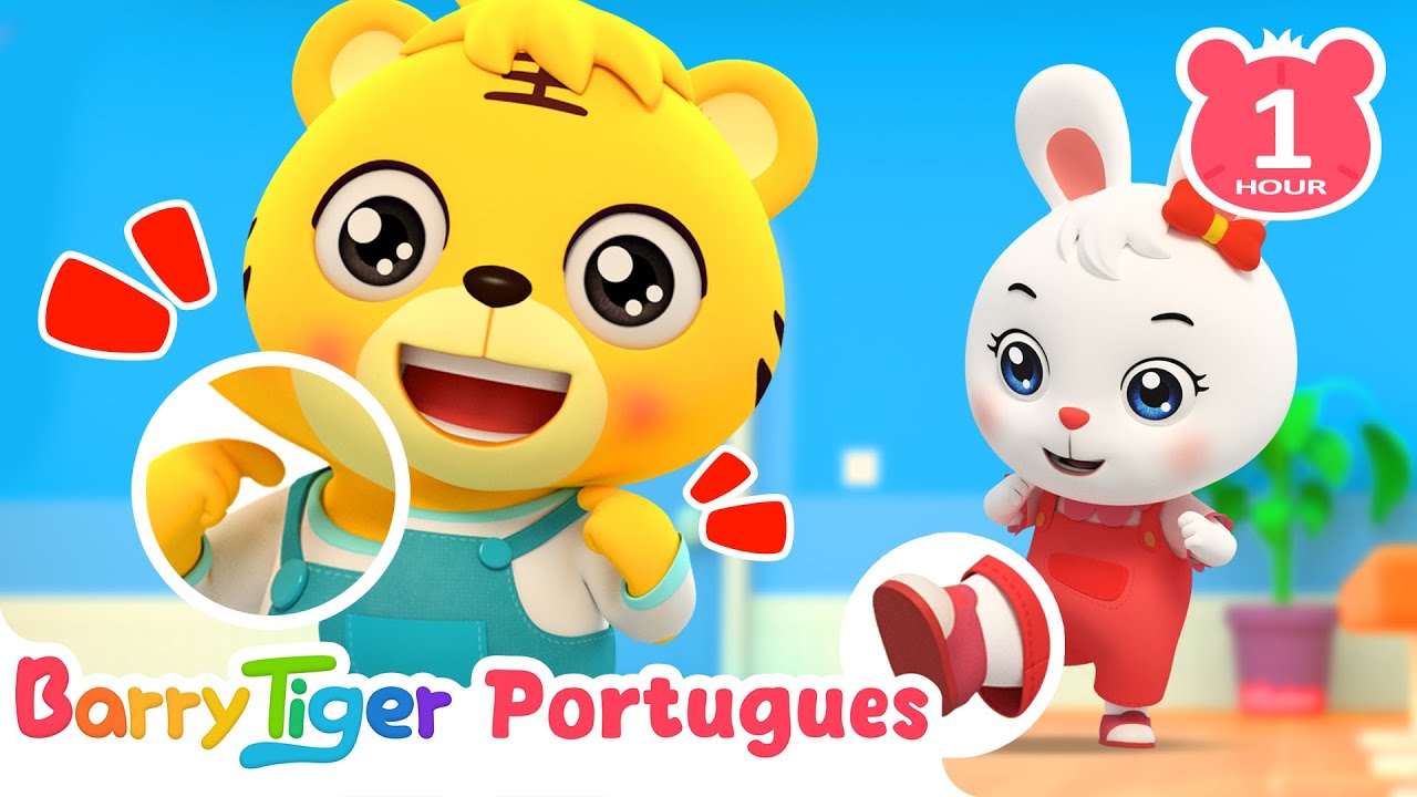 👶 Canção Educativa – Cabeça, Ombros e Pés! | Canções Infantis | BarryTiger