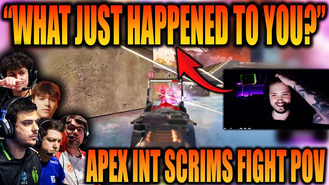 Hakis teammate was hit by Invisible bullets, Apex International scrims with Horrible ping