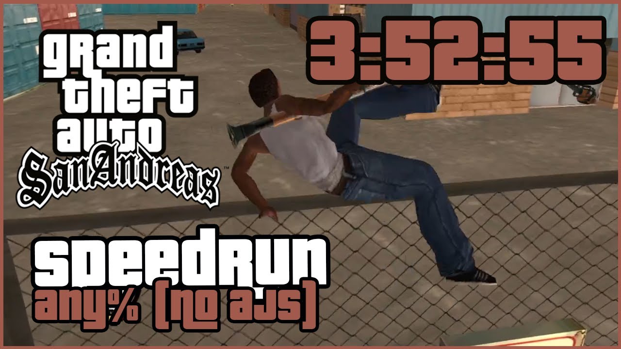 GTA San Andreas Speedrun - any% (no AJS) in 3:52:55