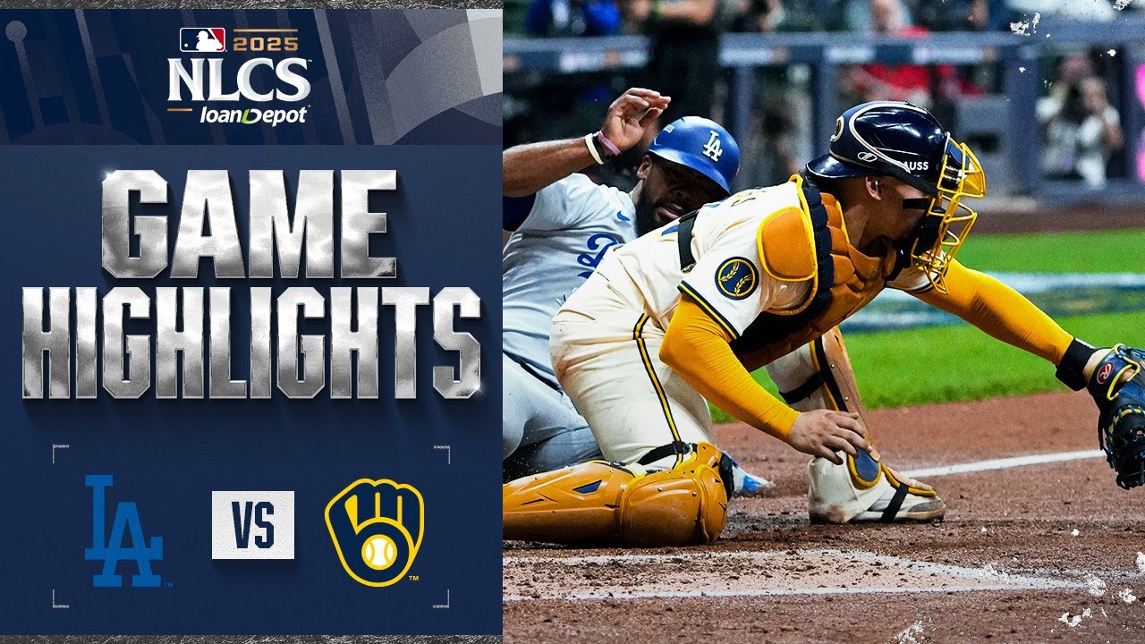 Dodgers vs. Brewers NLCS Game 1 Highlights (10/13/25) | MLB Highlights