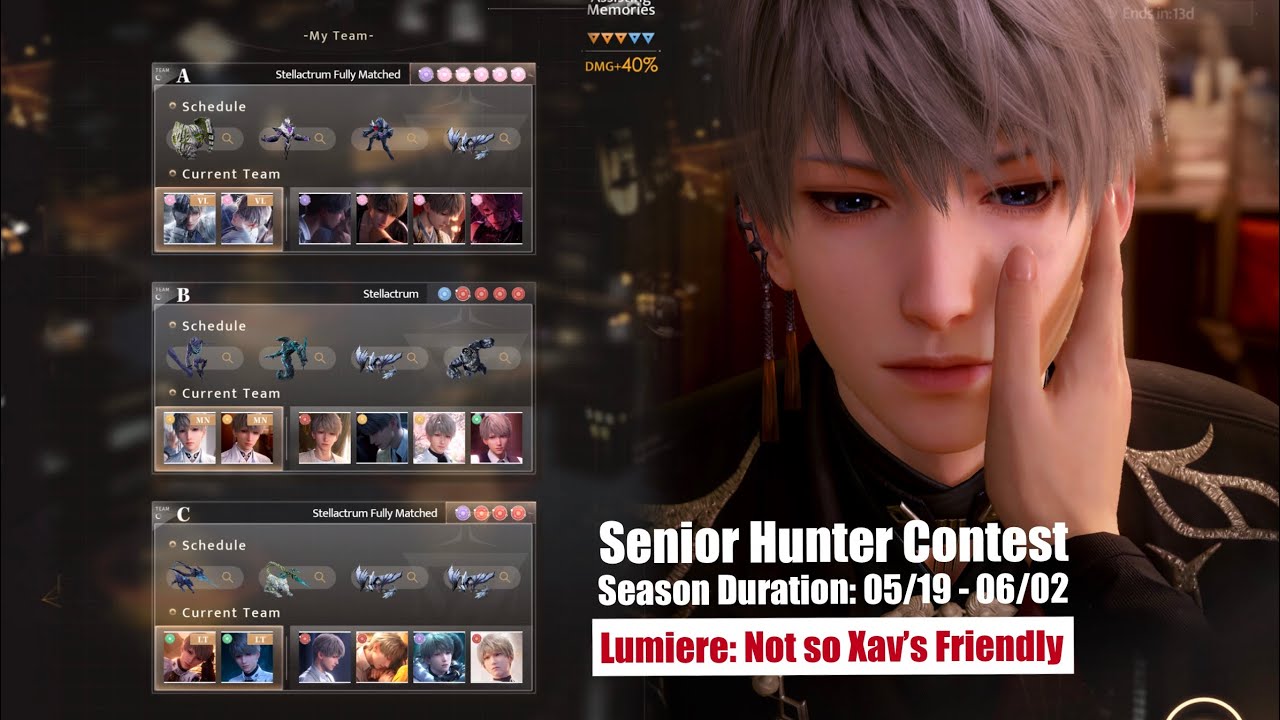 Senior Hunter Contest 05/19 - 06/02 LUMIERE Not so Friendly Stellar Full Star | Love and Deepspace