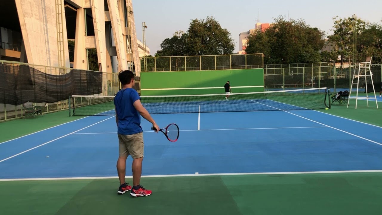 Tennis 🎾 with P Tum first set