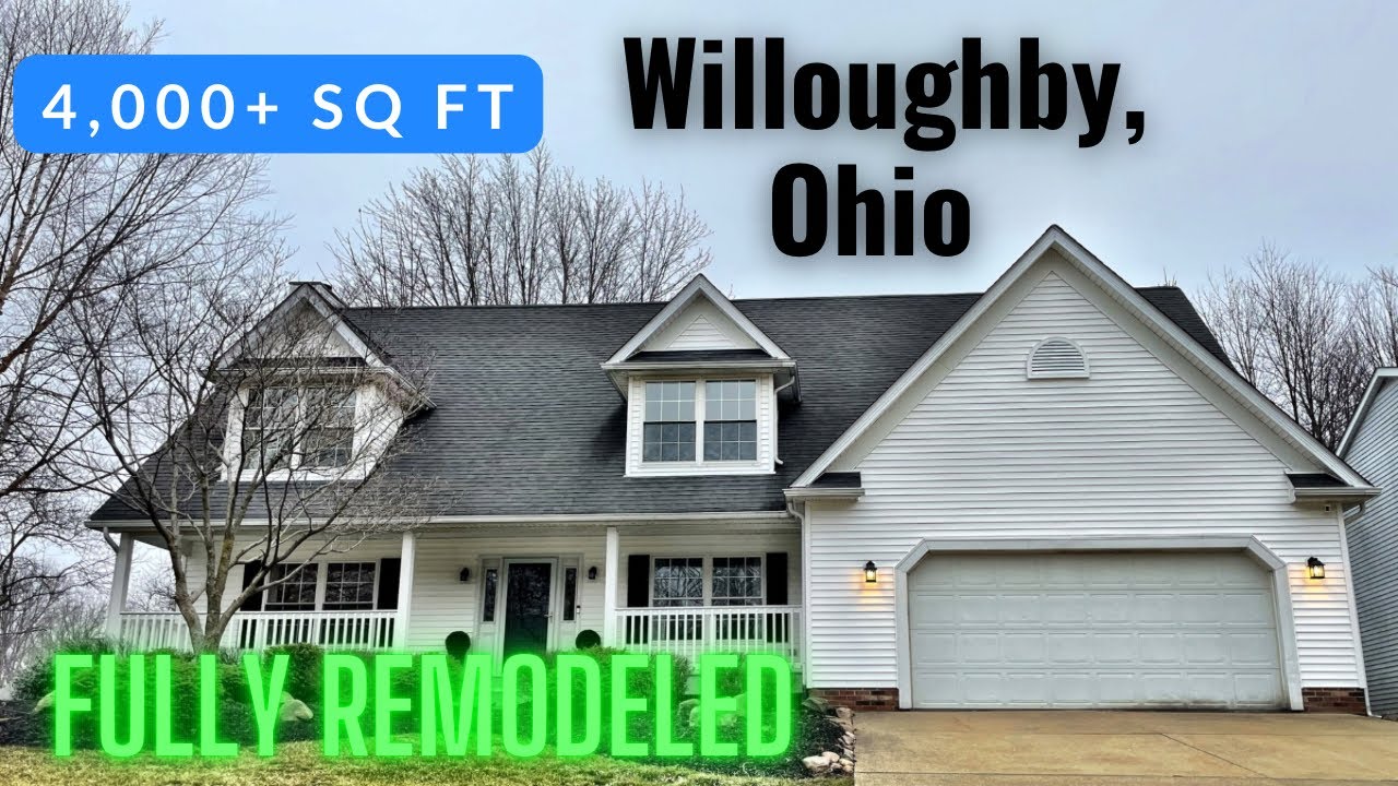 Cleveland, Ohio | Willoughby Home Tour | 4 Bedroom | Remodeled House | Best Cleveland Suburbs