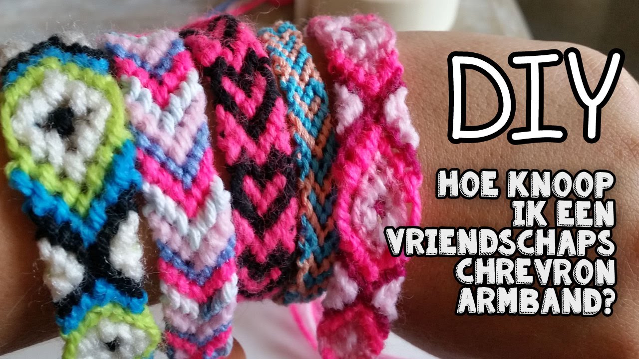 DIY Chevron Vriendschaps Armband Knoppen ♥ Leer De Basis ♥