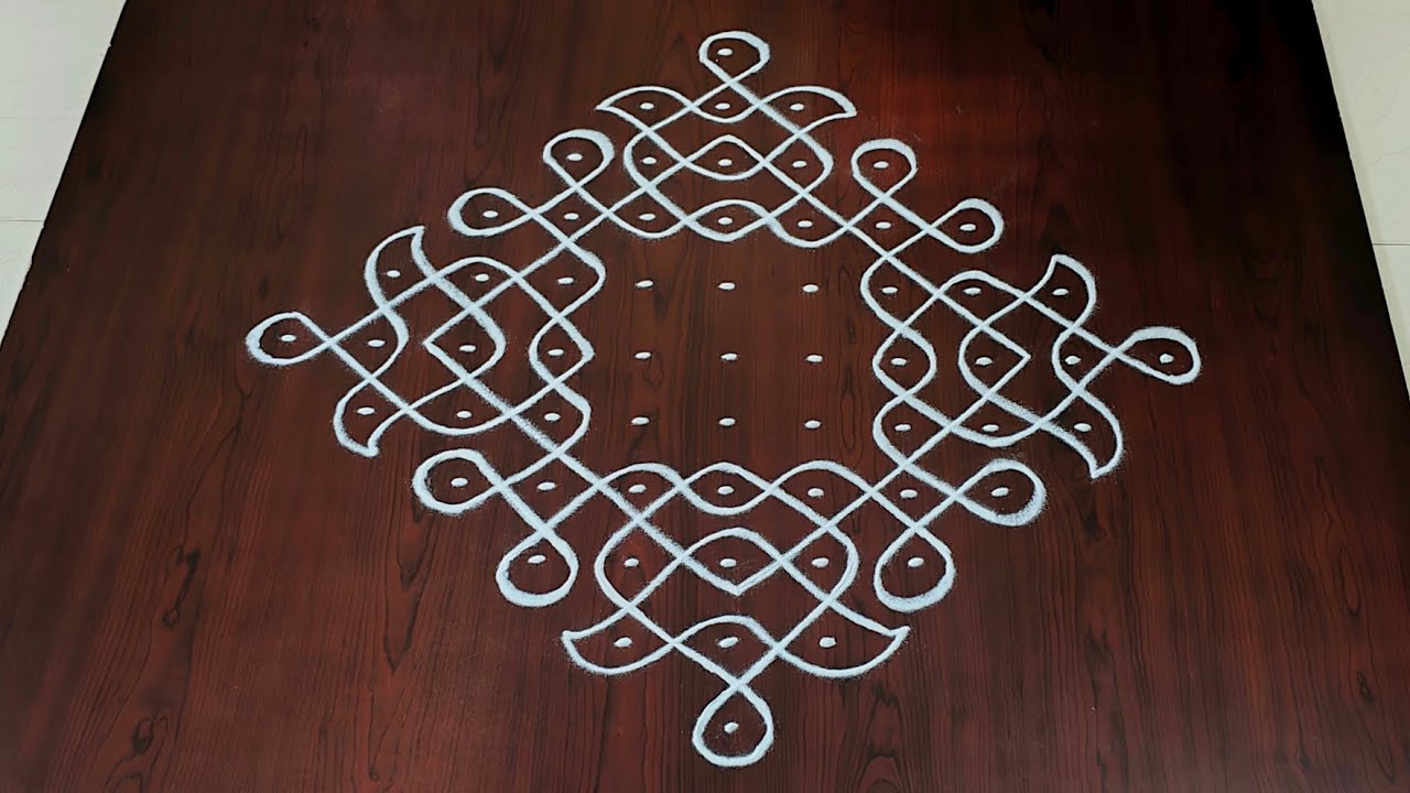 11dots melikala muggulu|easy rangoli|daily chukkala muggulu||sikku,kambhi,neli kolams|#Nice Rangoli