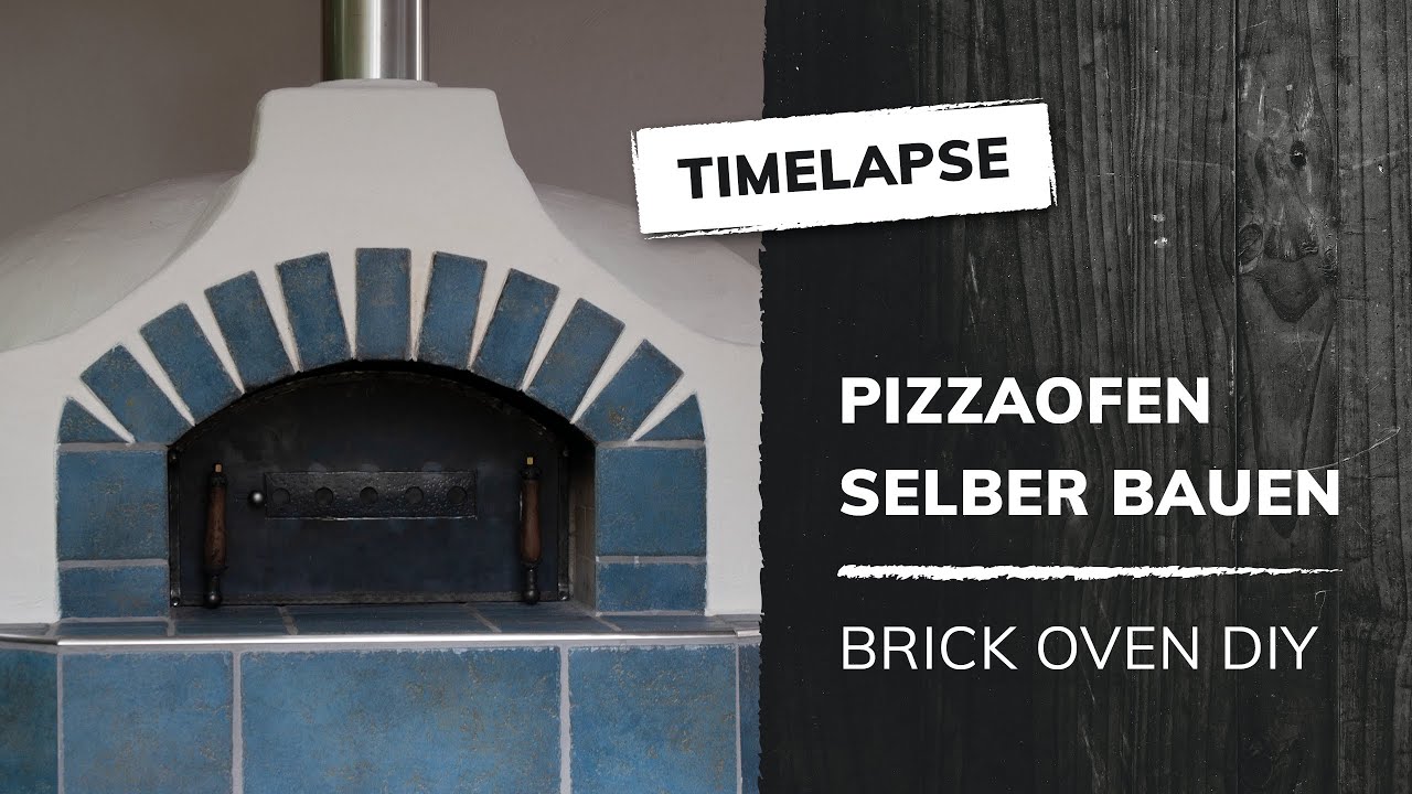 Pizzaofen selber bauen | Brick pizza oven DIY | Timelapse – 100 h in 8 min