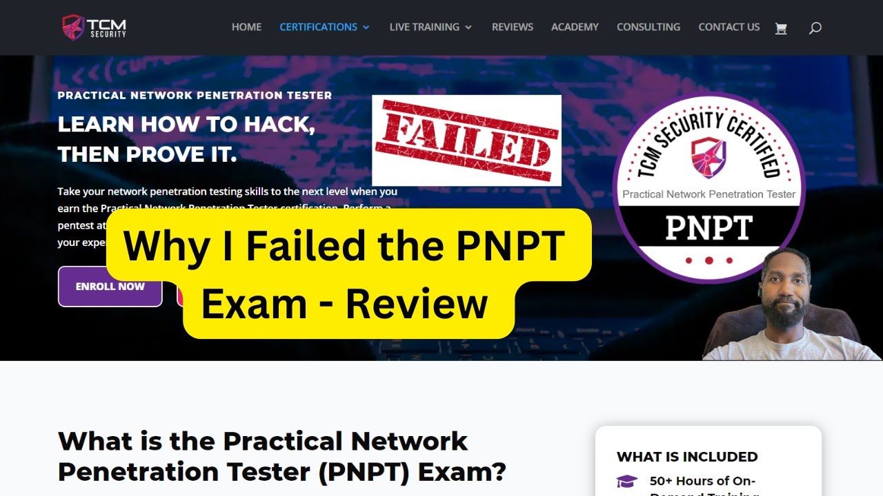 I Failed My First Attempt at the PNPT Exam. My review of the PNPT experience.