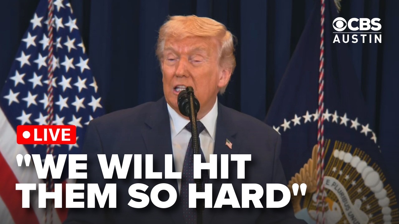 WATCH LIVE: President Trump discusses war in Iran