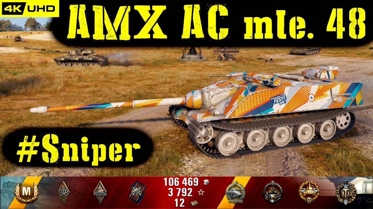 World of Tanks AMX AC mle. 48 Replay - 9 Kills 4.7K DMG(Patch 1.6.1)