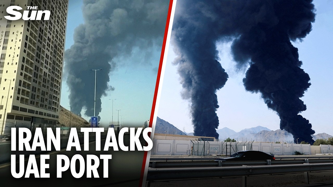 Iran blasts major UAE port & threatens to capture troops if Trump seizes oil island