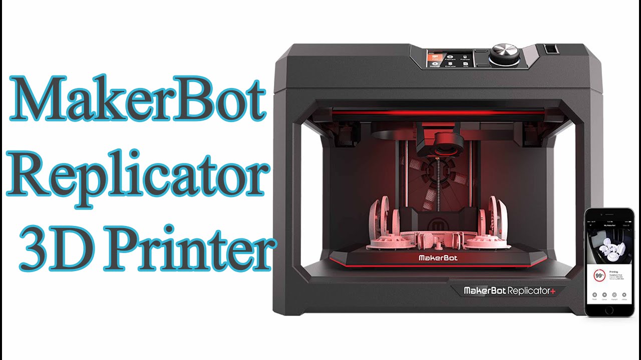 MakerBot Replicator + 3D Printer, with swappable Smart Extruder+, Black MP07825EU  Amazon com  Indus