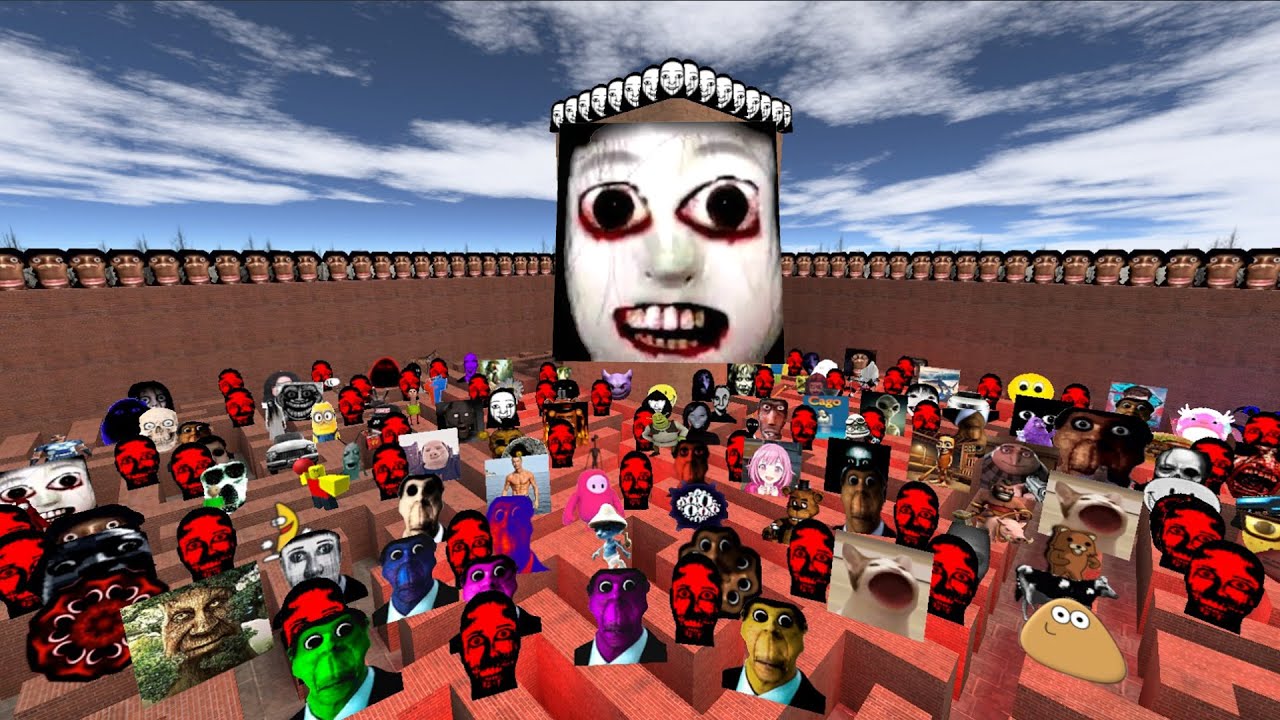 Too Much Nico Nextbots and Nextbots in the Maze | Garry's Mod