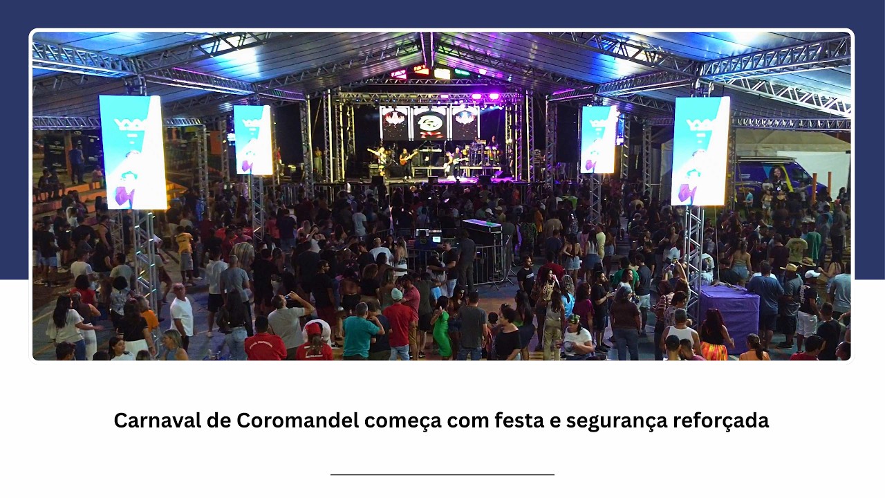 Carnaval de Coromandel começa com festa e segurança reforçada
