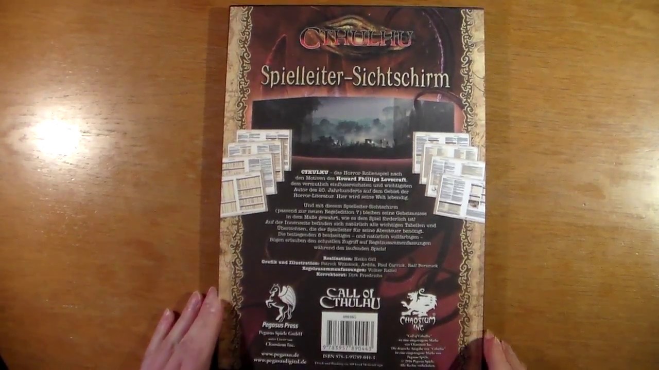Cthulhu Durchgeblättert Folge 5 - Spielleiterschirm