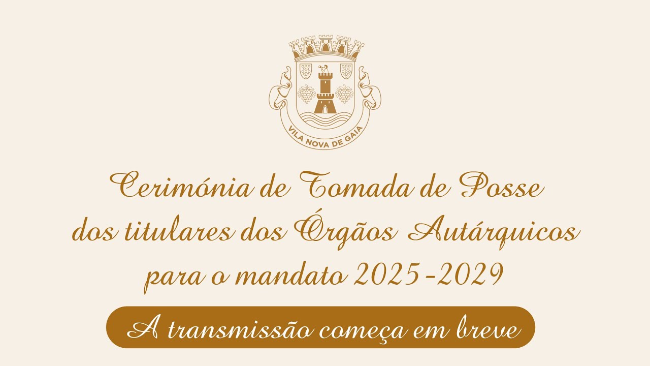 Tomada de posse Org&atilde;o Aut&aacute;rquicos 2025-2029