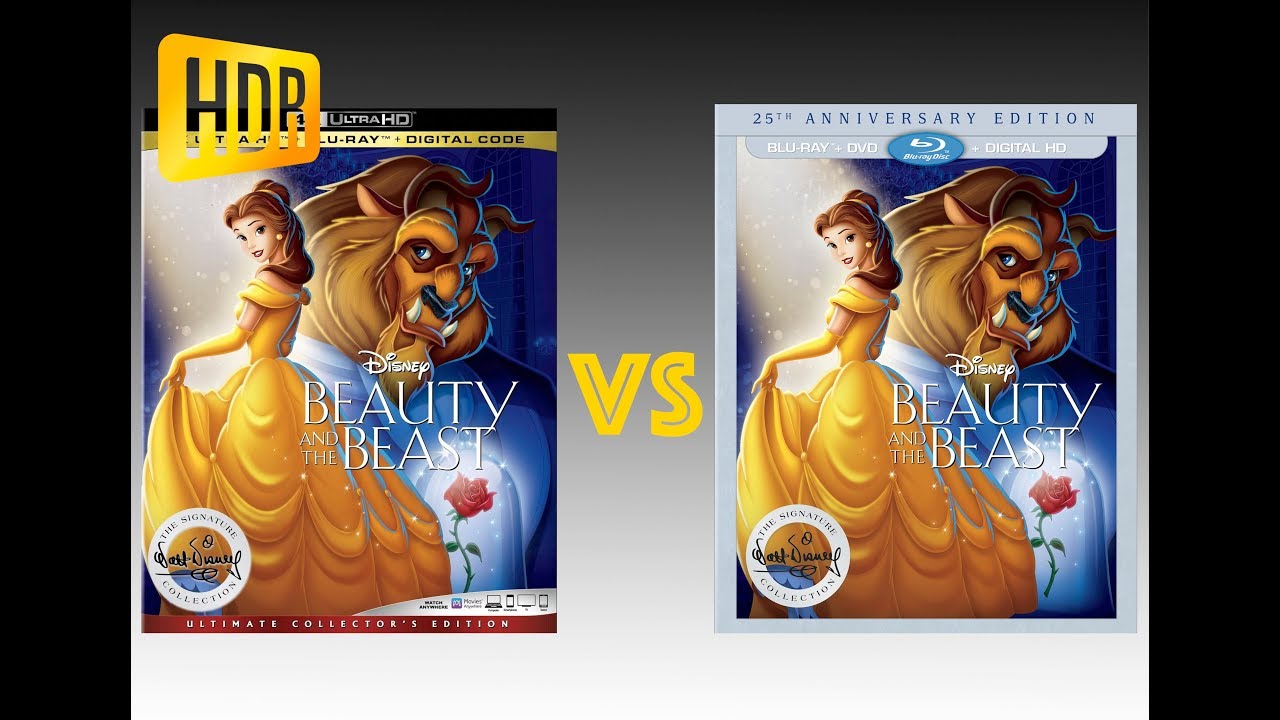 ▶ Comparison of Beauty and The Beast 4K (2K DI) HDR10 vs Regular Version
