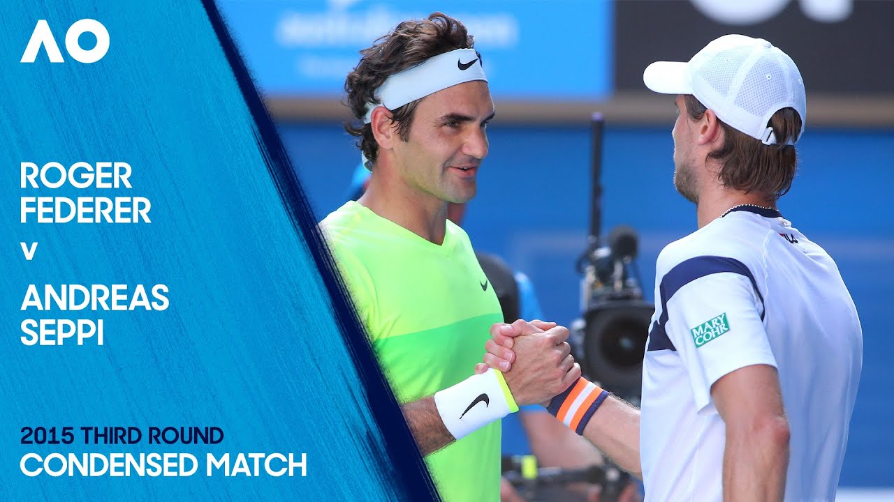 Roger Federer v Andreas Seppi Condensed Match | Australian open 2015 Third Round